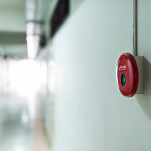 Anläggningsskötare brandlarm