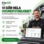 KlarOKs årsprenumeration omfattar ett digitalt system för kvalitet, miljö och arbetsmiljö samt kostnadsfri uppsättning av verkstadens dokumentation.